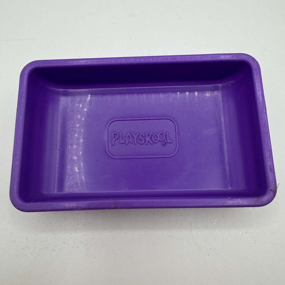 Playskool Toy Replacement Tray Eraser Purple Plastic Rectangular Bin Accessory